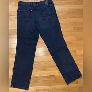 Alberto Jeans Mens 33x32 T400 Tommy Comfort Fit Stretch 5 Pocket Denim‎ Blue